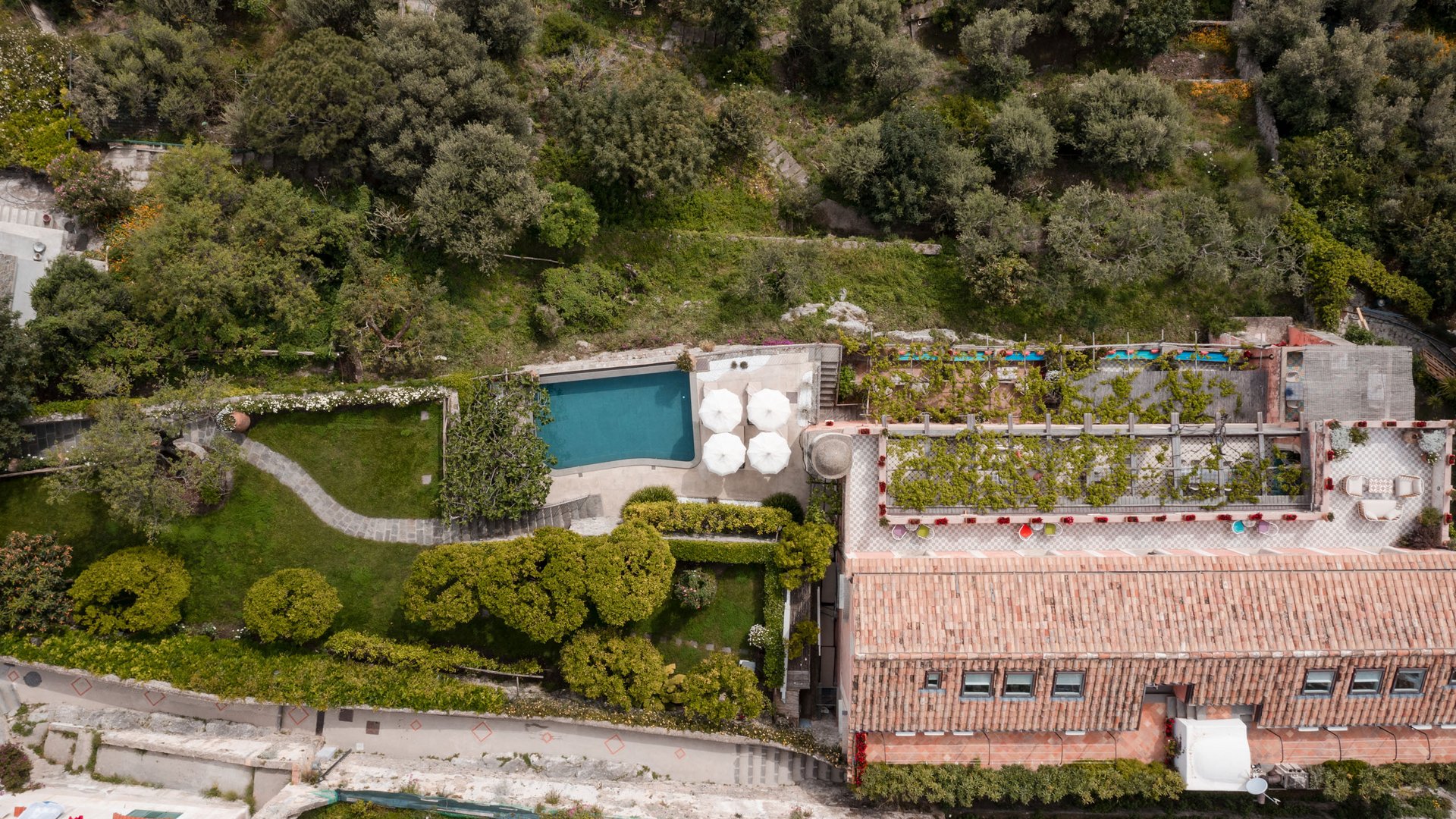A villa on the Amalfi Coast